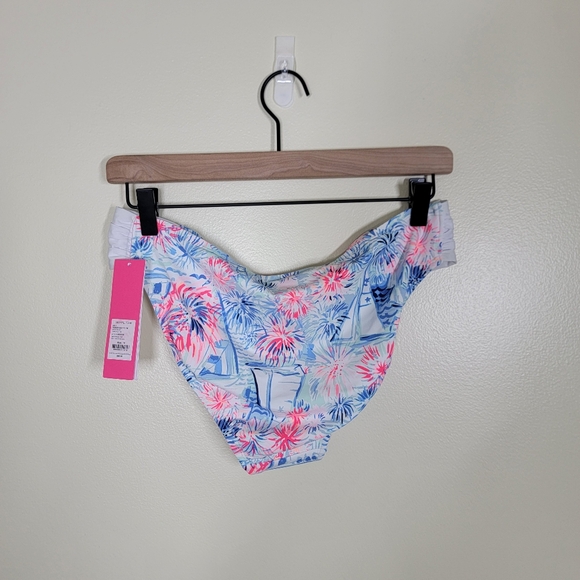 NWT Lilly Pulitzer Harbor Bottom Crew Blue Tint Sea To Shining Sea Size 10 - Picture 5 of 6